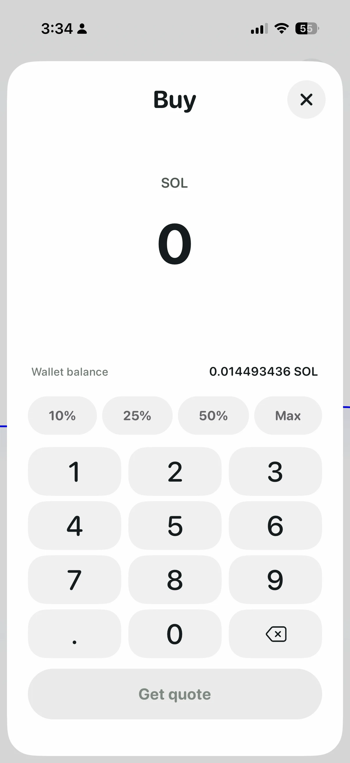 Entropy token purchase interface